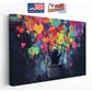 Graffiti Hearts Canvas Print – Colorful Nursery Art | Ready to Hang Wall Art
