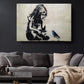 Blue Bird Graffiti Print - Inspirational Urban Wall Canvas, Ready to Hang