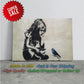 Blue Bird Graffiti Print - Inspirational Urban Wall Canvas, Ready to Hang