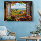 Tuscany Window Canvas | Rustic Farmhouse Canvas Wall Print - Italian Art
