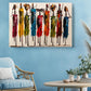 Maasai Women Canvas Tribal Wall Art - Ready to Hang African Print Decor