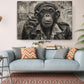 Smoking Monkey Wall Art – Funky Animal Canvas Portrait | Ready to Hang