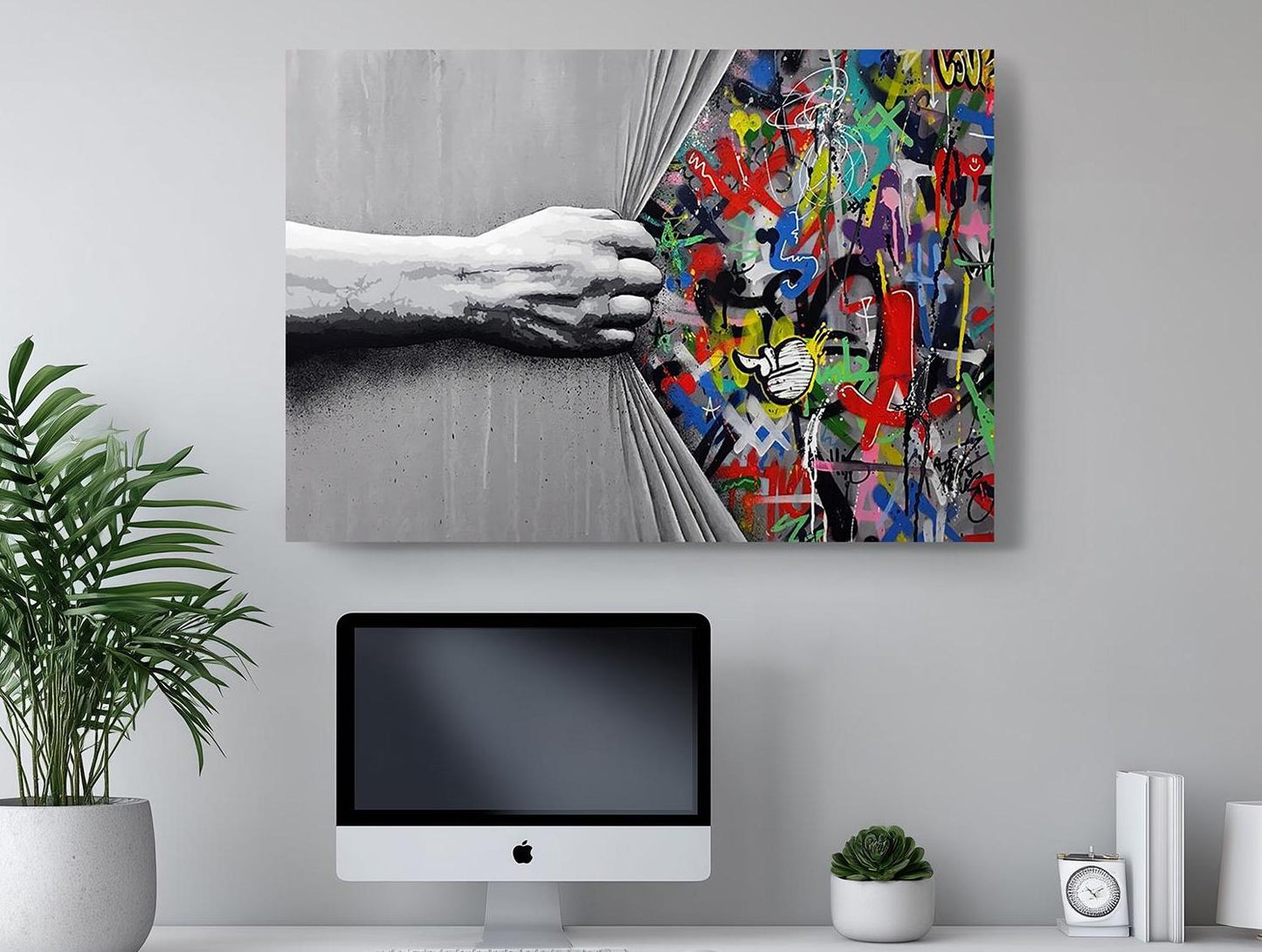 Banksy Canvas Print – Museum Quality Canvas Art Print | Urban Street Art Decor