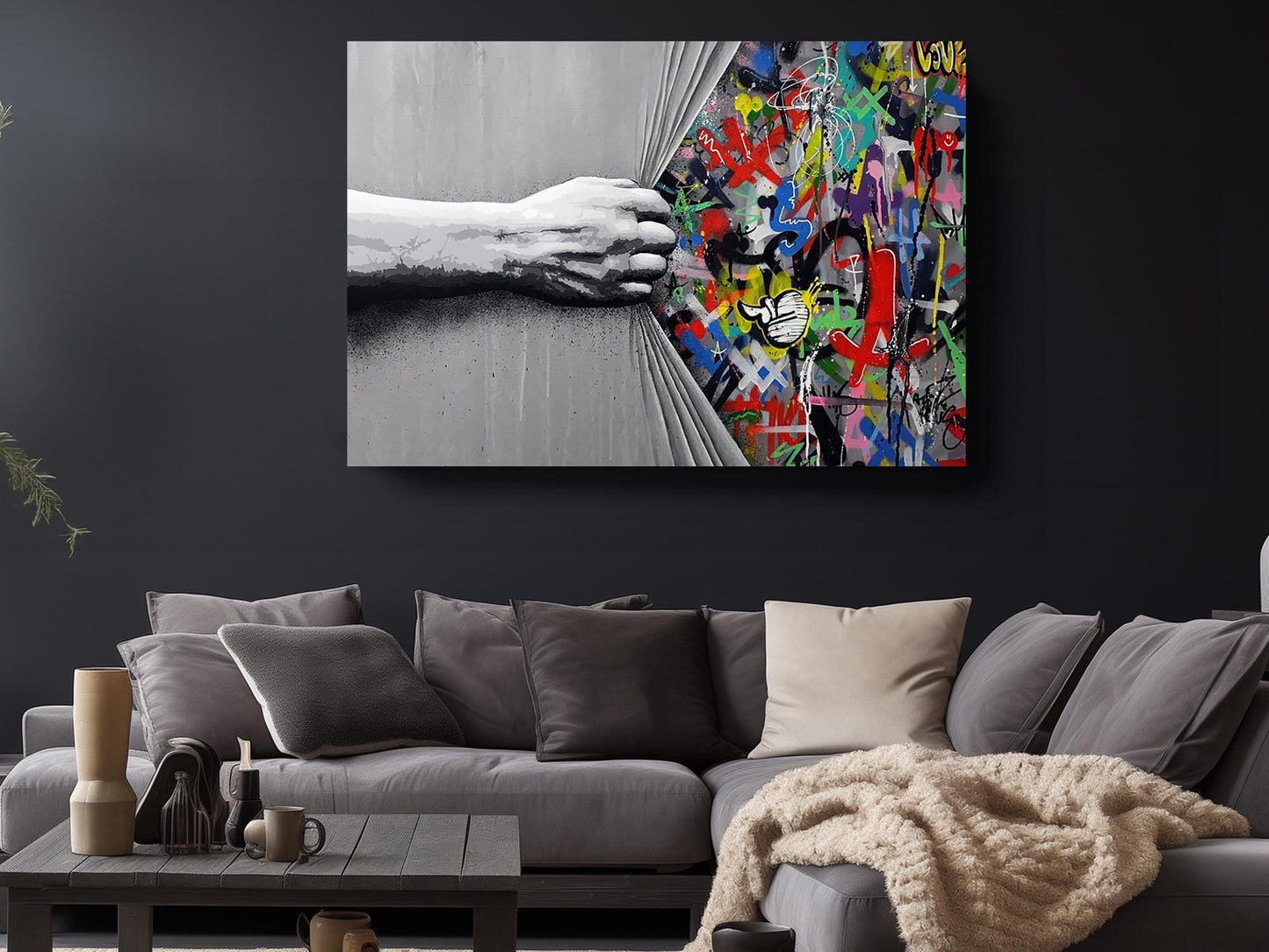 Banksy Canvas Print – Museum Quality Canvas Art Print | Urban Street Art Decor