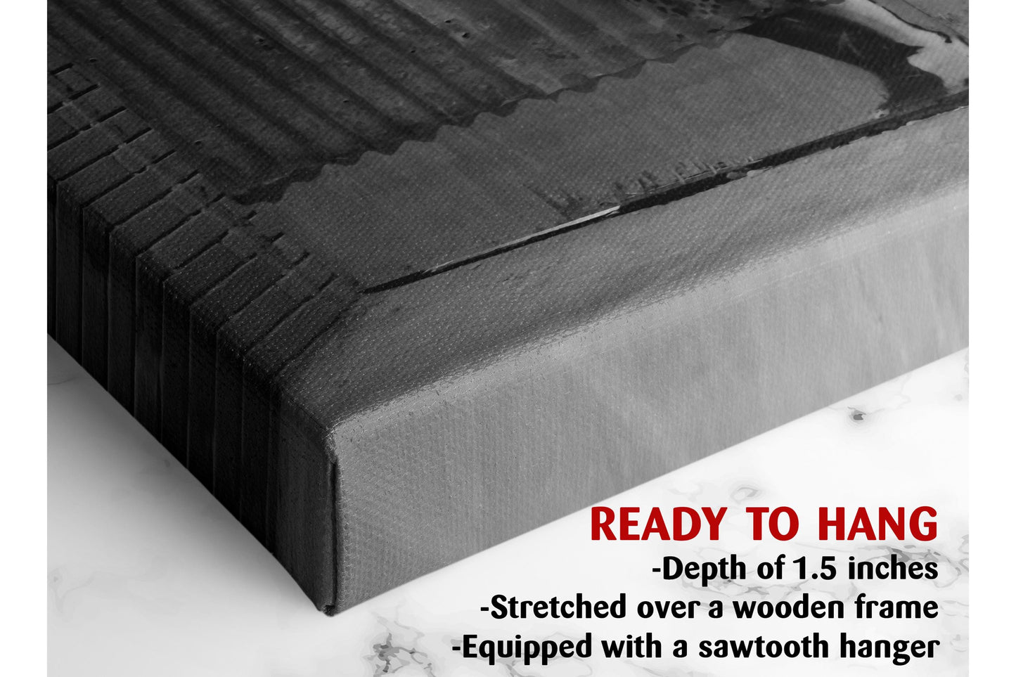 Street Art Canvas Print – Black and White Stencil Urban Wall Decor, Ready to Hang