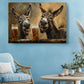 Funny Donkeys Canvas - Humorous Beer Drinking Donkeys Wall Art Print