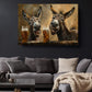 Funny Donkeys Canvas - Humorous Beer Drinking Donkeys Wall Art Print