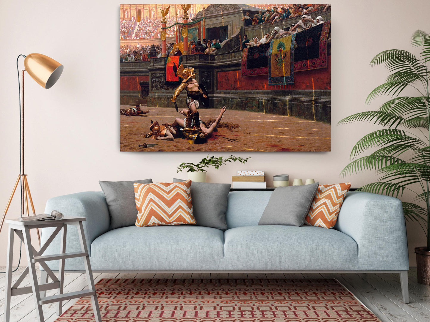 Roman Gladiator Canvas – Historical Wall Art | Museum Quality Print, Ready to Hang