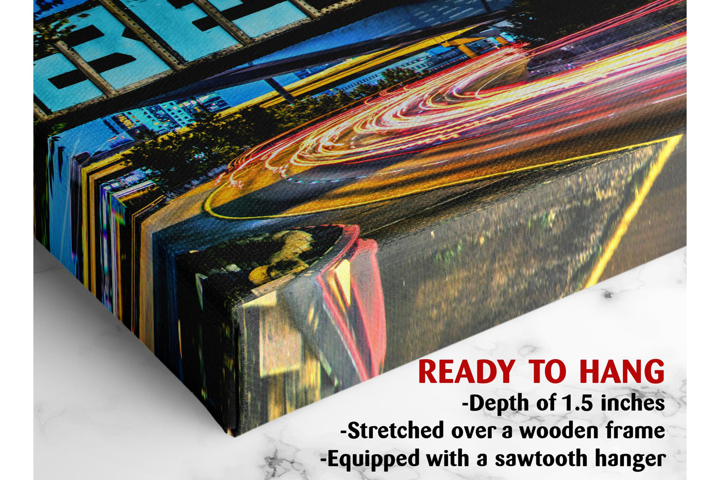 Houston Street Art Canvas | Texas Wall Decor - Museum Quality Landmark Print