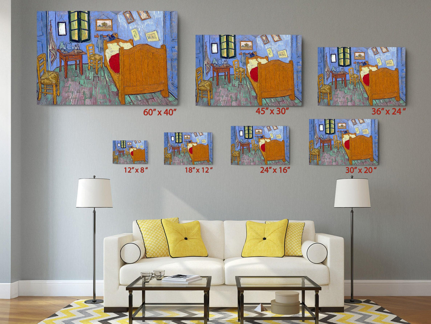 Van Gogh Canvas Print – Bedroom In Arles Vintage Art Reproduction | Museum Quality Canvas