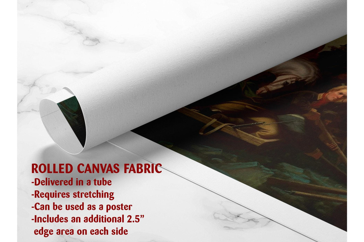 Crossing the Delaware Canvas Historic Patriotic Wall Art – Museum Quality Print