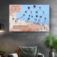 Normandy Invasion Canvas - D-Day Map Art | WWII Wall Decor | Ready to Hang or Rolled Print