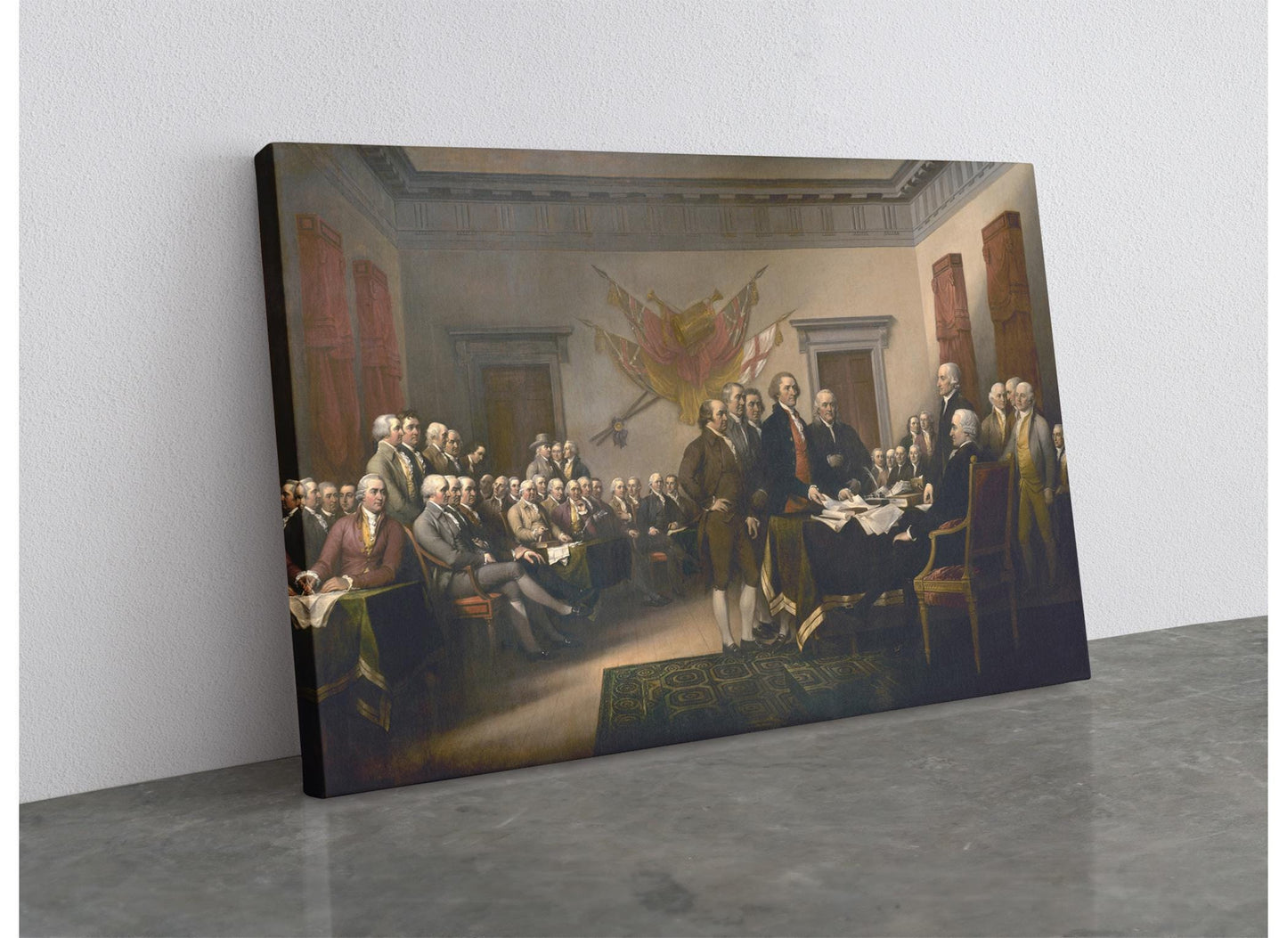 Declaration of Independence Print - Museum Quality Canvas Wall Art USA History