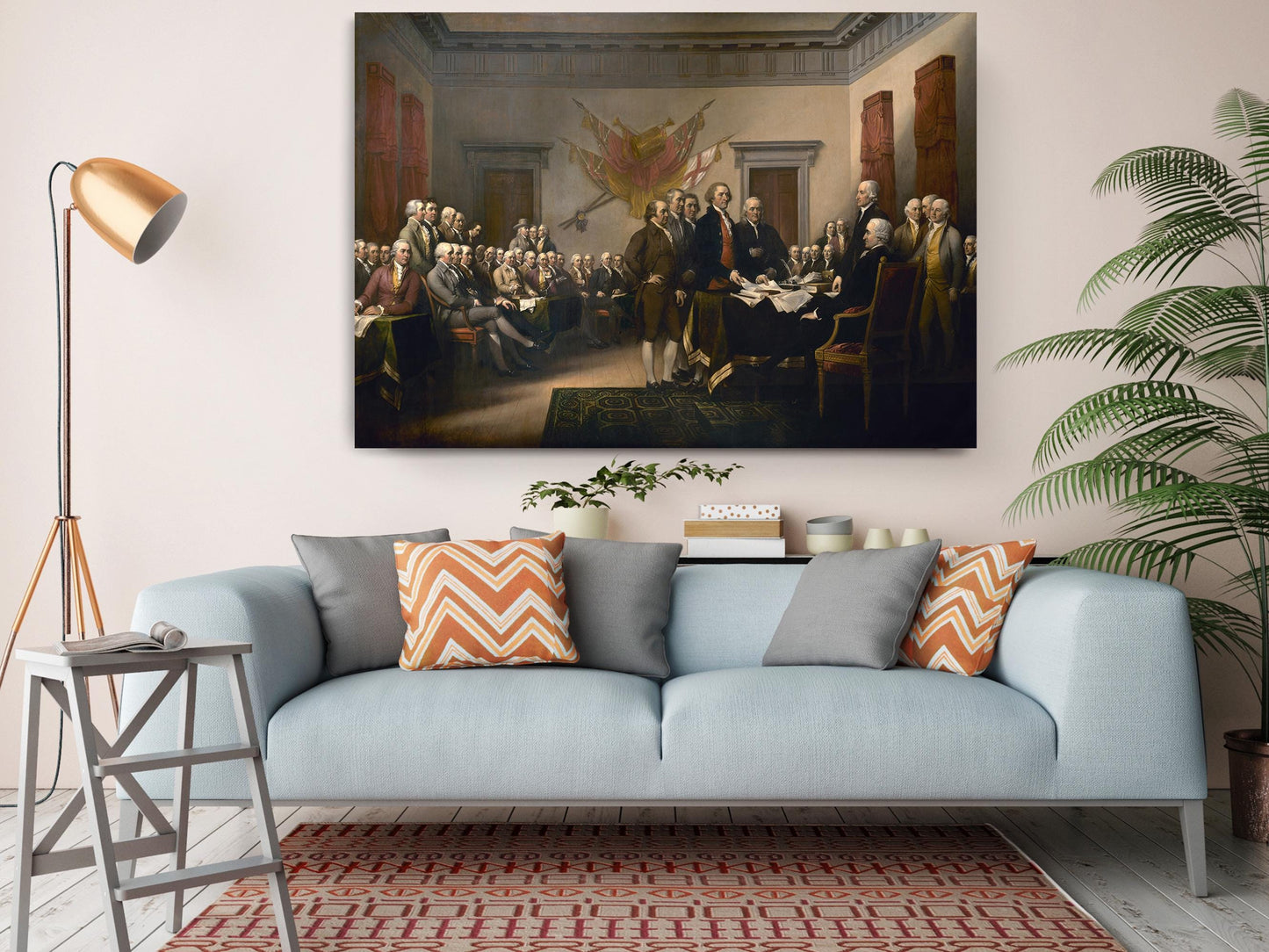 Declaration of Independence Print - Museum Quality Canvas Wall Art USA History