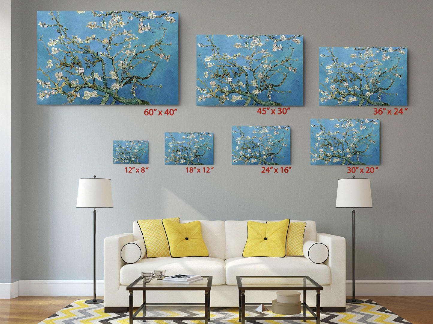 Van Gogh Canvas Print – Almond Blossoms Handcrafted Wall Art | Museum Quality Canvas