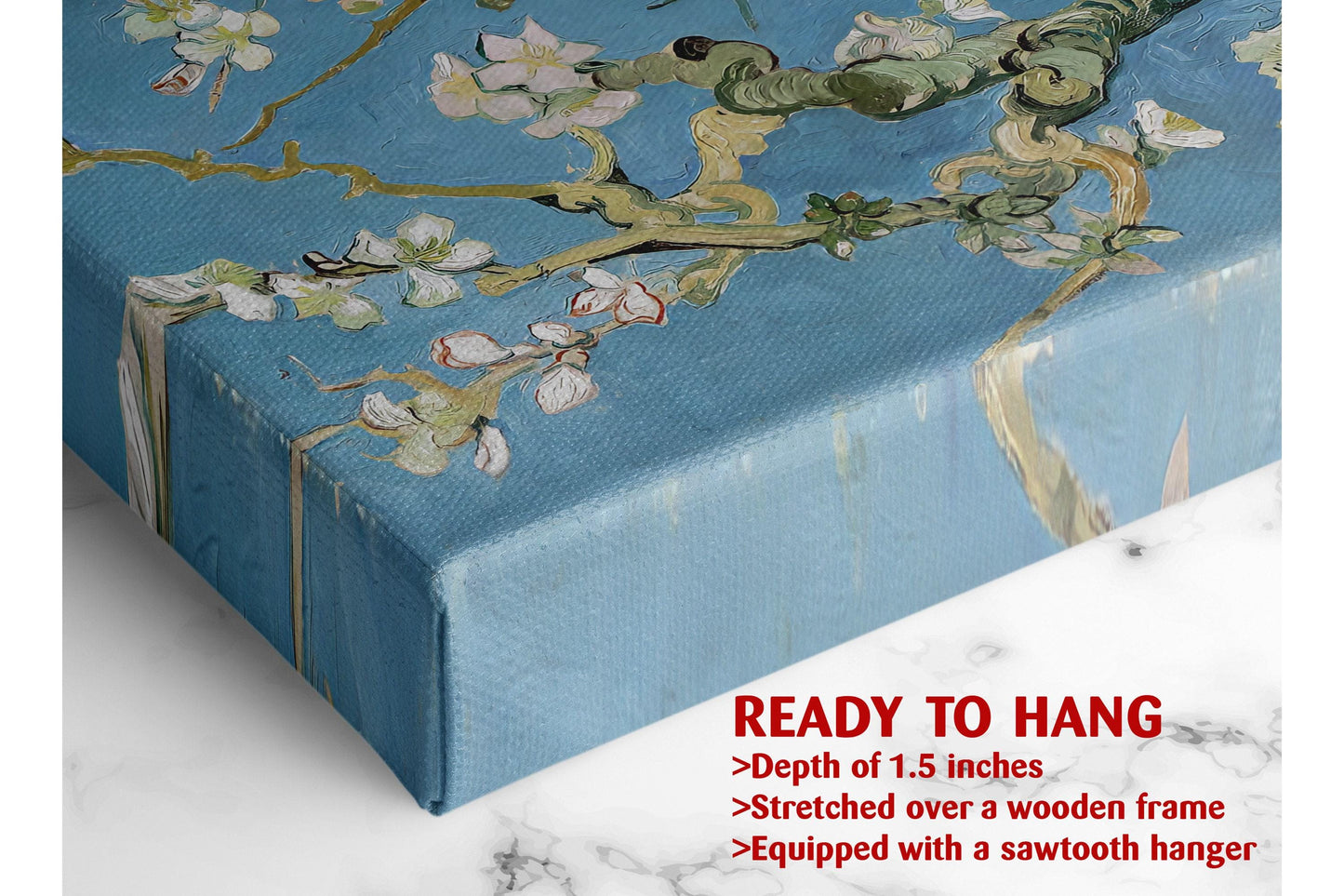 Van Gogh Canvas Print – Almond Blossoms Handcrafted Wall Art | Museum Quality Canvas