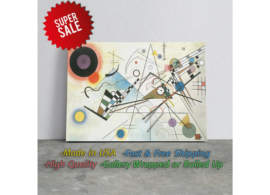 Kandinsky Canvas Print – Abstract Composition Art | Museum Quality Canvas, Ready to Hang