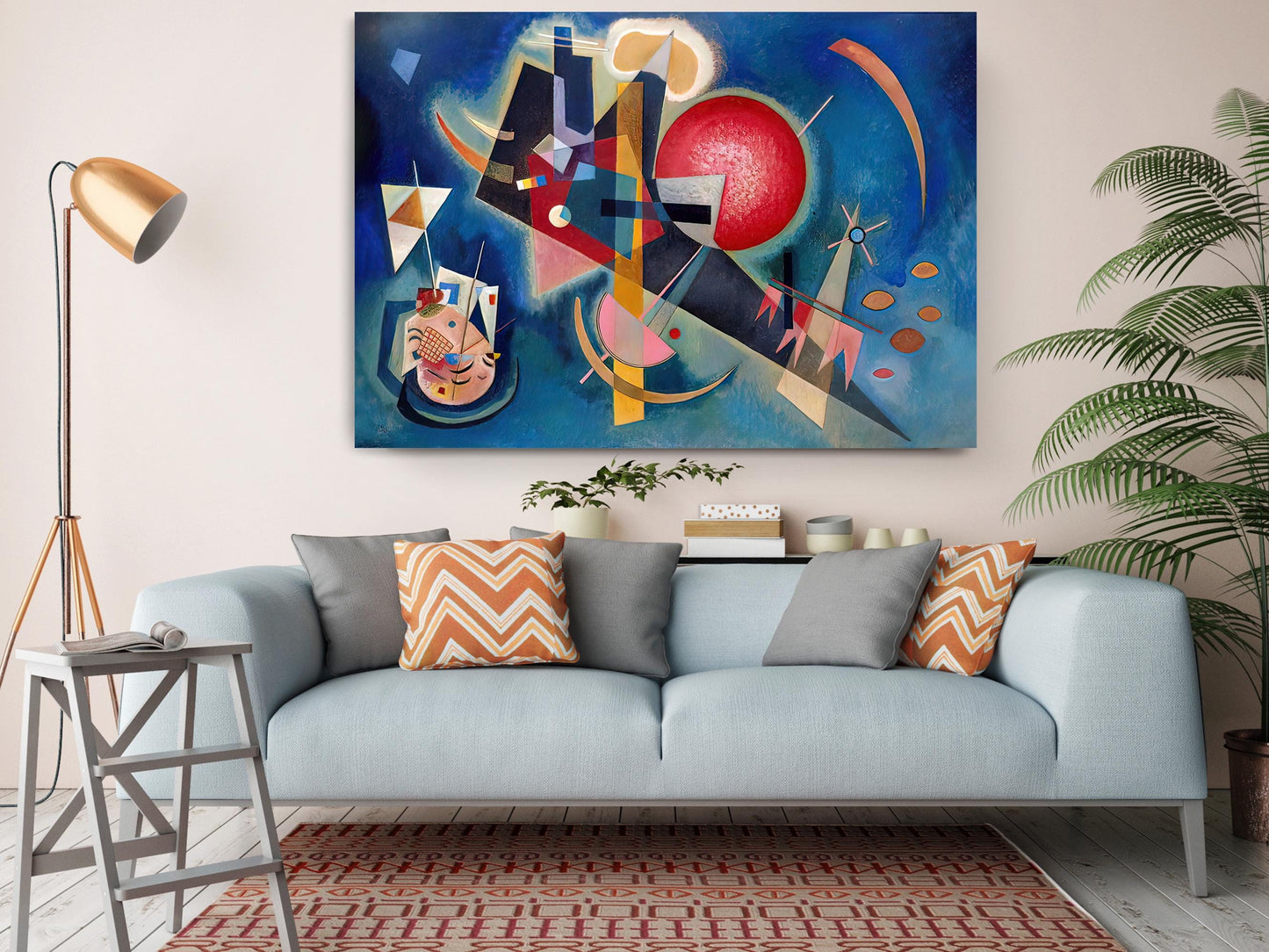 Abstract Geometric Canvas | Modern Colorful Wall Art - Ready to Hang Print