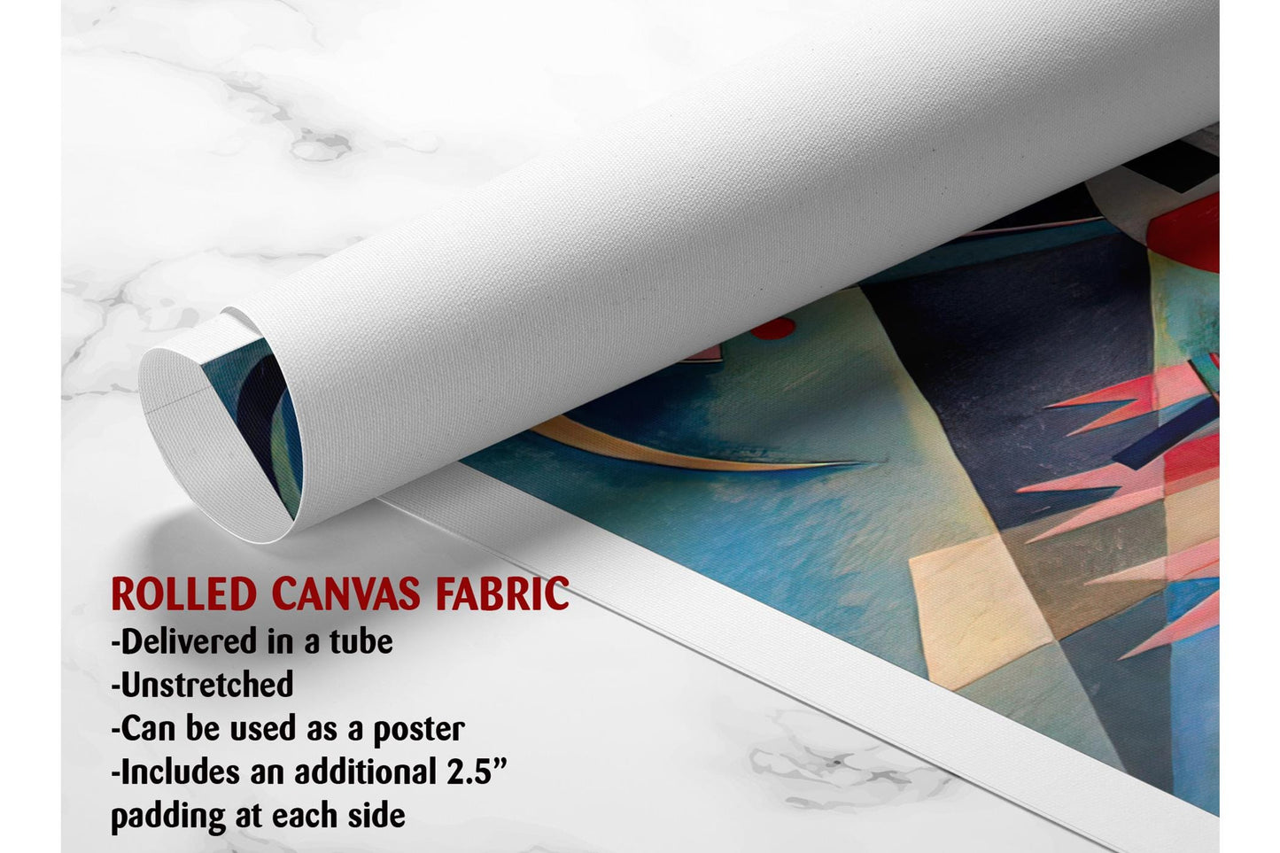 Abstract Geometric Canvas | Modern Colorful Wall Art - Ready to Hang Print