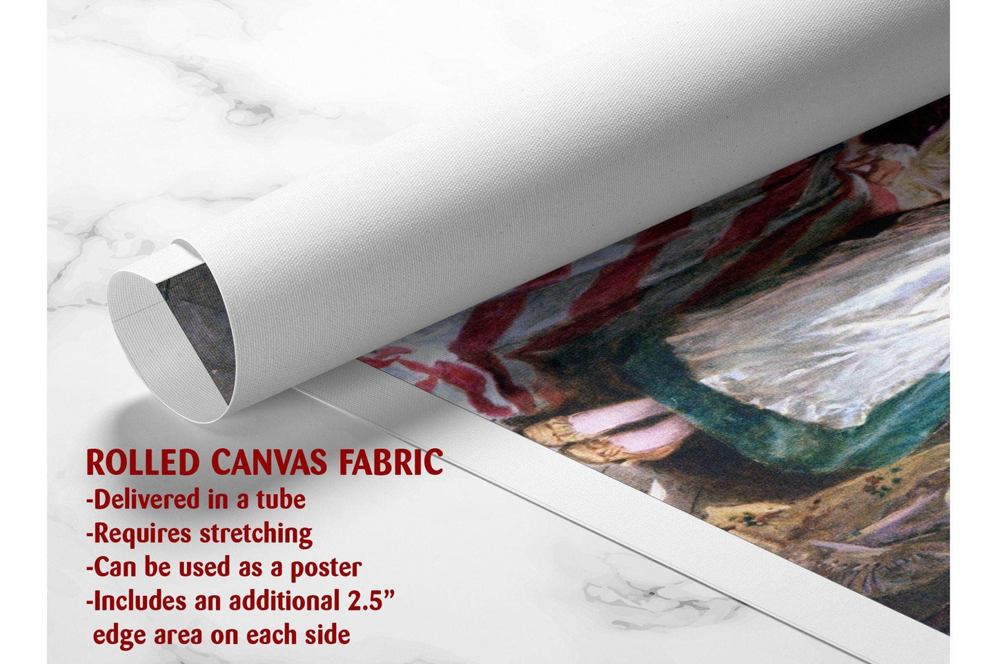 Betsy Ross Flag Print – US Flag Canvas | Independence Day Art Wall Decor