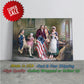 Betsy Ross Flag Print – US Flag Canvas | Independence Day Art Wall Decor