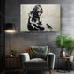 Blue Bird Graffiti Print - Inspirational Urban Wall Canvas, Ready to Hang