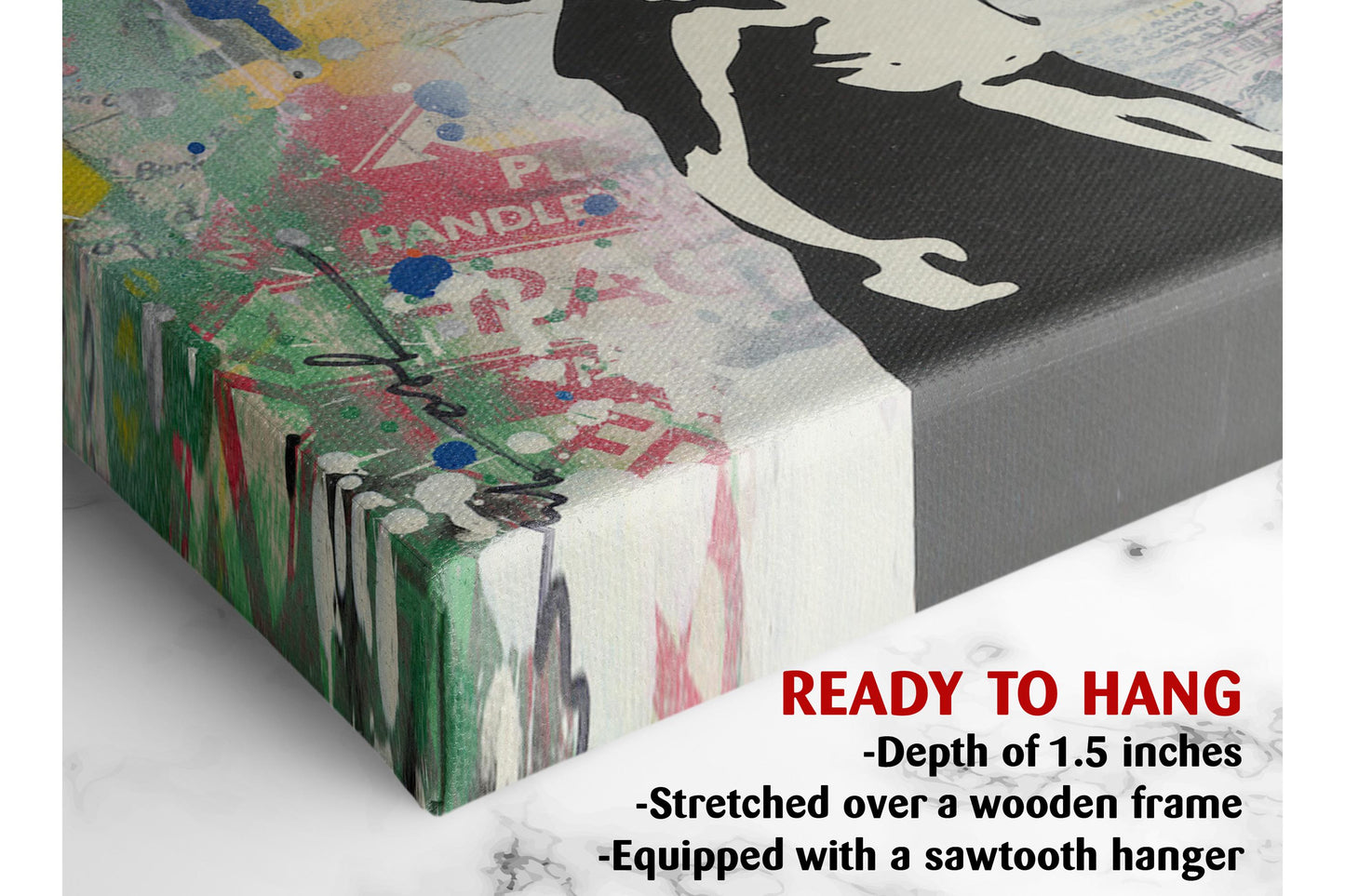 Banksy Canvas Print – Street Art Decor | Museum Quality Ready to Hang Wall Art