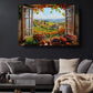 Tuscany Window Canvas | Rustic Farmhouse Canvas Wall Print - Italian Art