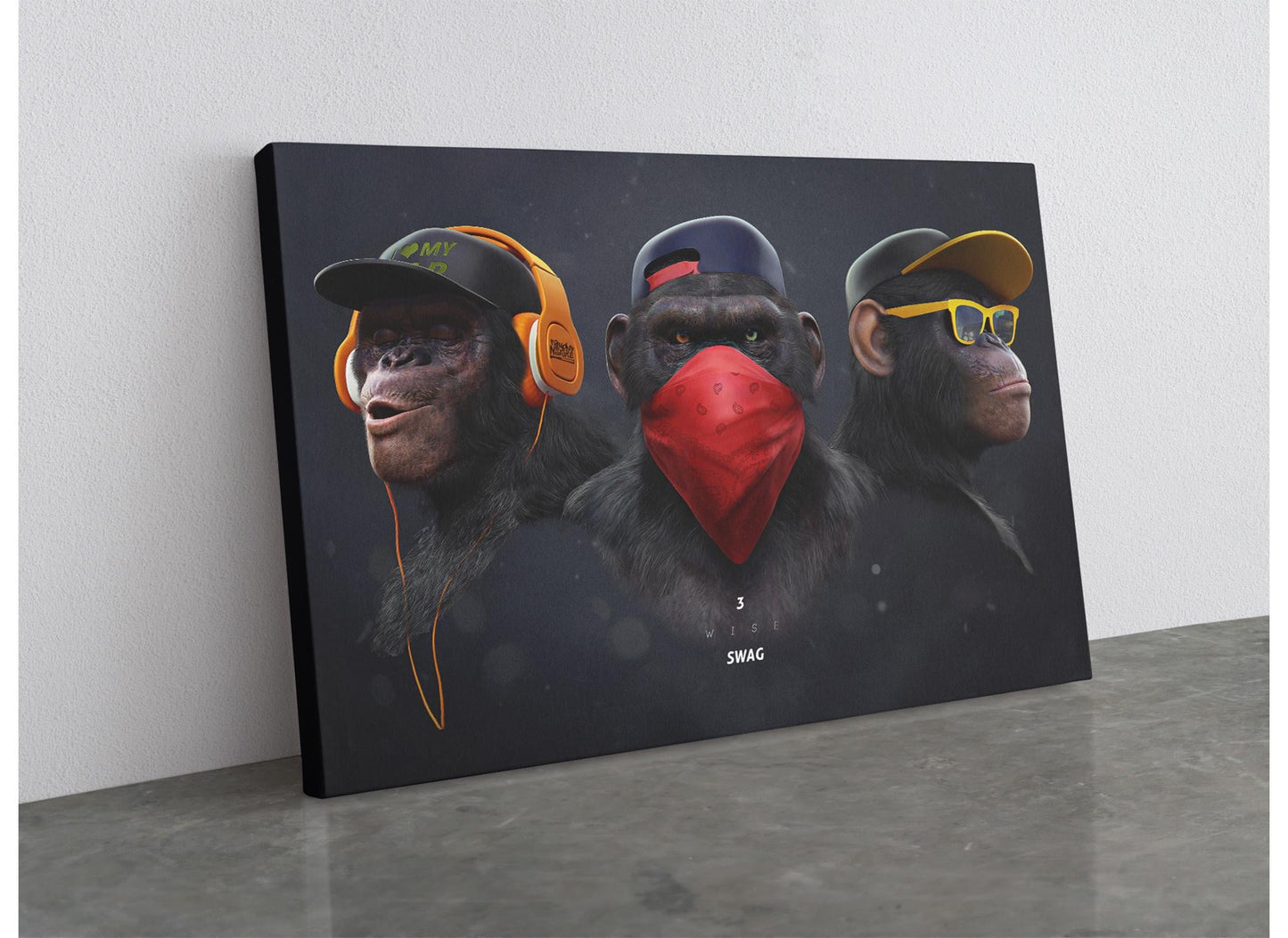 Three Wise Monkeys Canvas | Museum Quality Print - Ready to Hang Wall Art