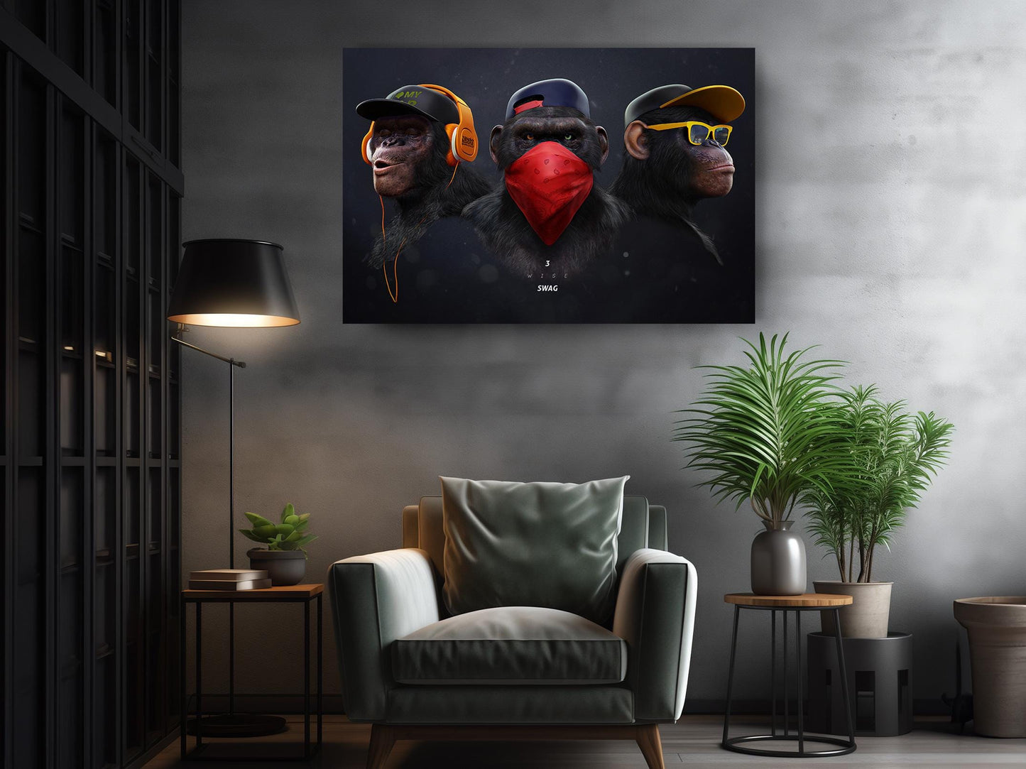 Three Wise Monkeys Canvas | Museum Quality Print - Ready to Hang Wall Art