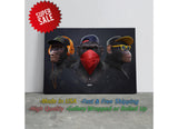 Three Wise Monkeys Canvas | Museum Quality Print - Ready to Hang Wall Art