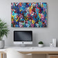 Spray Paint Canvas Print – Urban Graffiti Wall Art Heart Canvas Decor