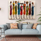Maasai Women Canvas Tribal Wall Art - Ready to Hang African Print Decor