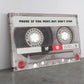 Motivational Canvas Print – Cassette Tape Decor | Inspirational Art Print Wall
