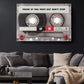 Motivational Canvas Print – Cassette Tape Decor | Inspirational Art Print Wall