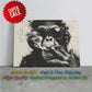 Banksy Monkey Canvas – Urban Art Reproduction | Ready to Hang Canvas Wall Art