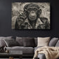 Smoking Monkey Wall Art – Funky Animal Canvas Portrait | Ready to Hang