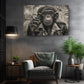 Smoking Monkey Wall Art – Funky Animal Canvas Portrait | Ready to Hang