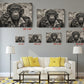 Smoking Monkey Wall Art – Funky Animal Canvas Portrait | Ready to Hang