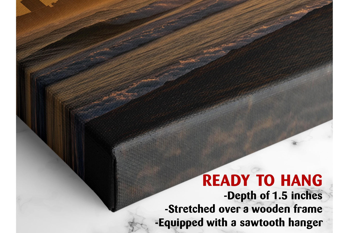 California Sunset Canvas Print – Surfer Silhouette Coastal Wall Art, Ready to Hang