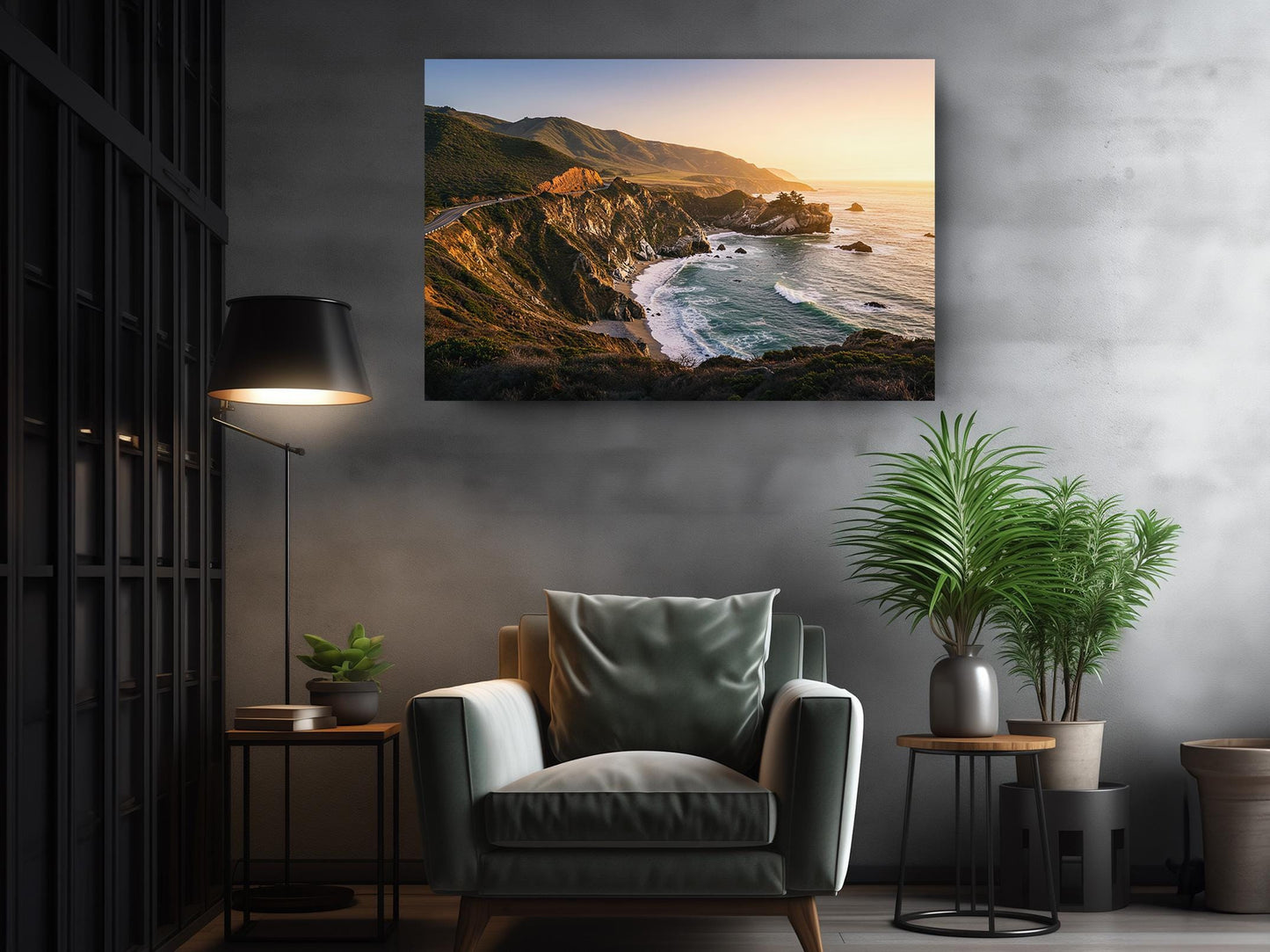 Big Sur Sunset Canvas | California Coast Art - Coastal Landscape Print, Ready to Hang