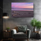 Pastel Sunset Beach Canvas | Coastal Wall Art - Driftwood Shore Print, Museum Quality