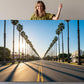 Palm Street Canvas Print – Beverly Drive Sunset Wall Art | Museum Quality California Canvas Art
