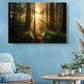 Forest Trail Canvas Print – Rustic Woodland Wall Art | Sunrise Nature Print