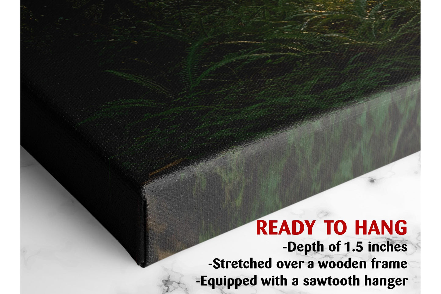 Forest Trail Canvas Print – Rustic Woodland Wall Art | Sunrise Nature Print