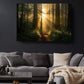 Forest Trail Canvas Print – Rustic Woodland Wall Art | Sunrise Nature Print