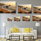 Sunset Beach Canvas Print - Coastal Wall Art | Rolled or Framed Canvas Artwork