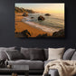 Sunset Beach Canvas Print - Coastal Wall Art | Rolled or Framed Canvas Artwork