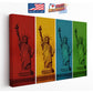 Pop Art Canvas - NYC Statue of Liberty Colorful Wall Art | Ready to Hang