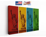 Pop Art Canvas - NYC Statue of Liberty Colorful Wall Art | Ready to Hang